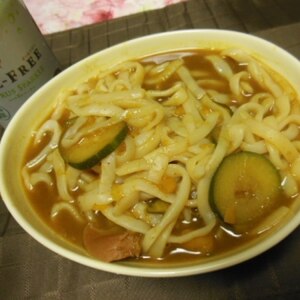 ❤余ったカレーで　簡単カレーうどん❤